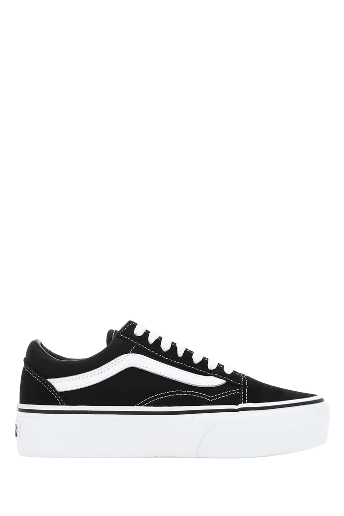 Black Fabric Old Skool Platform Sneakers Y281