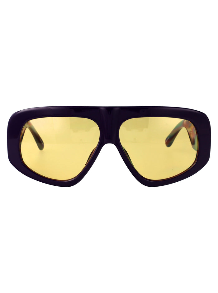 Attico57c2sun C2 Purple/silver/yellow Acetate Sunglasses