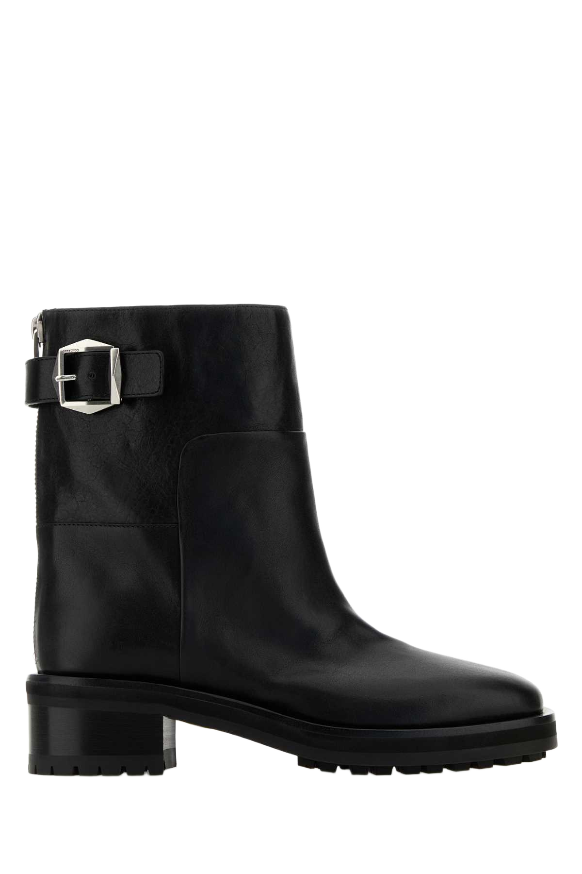 Black Leather Brooklyn Ankle Boots Stivali