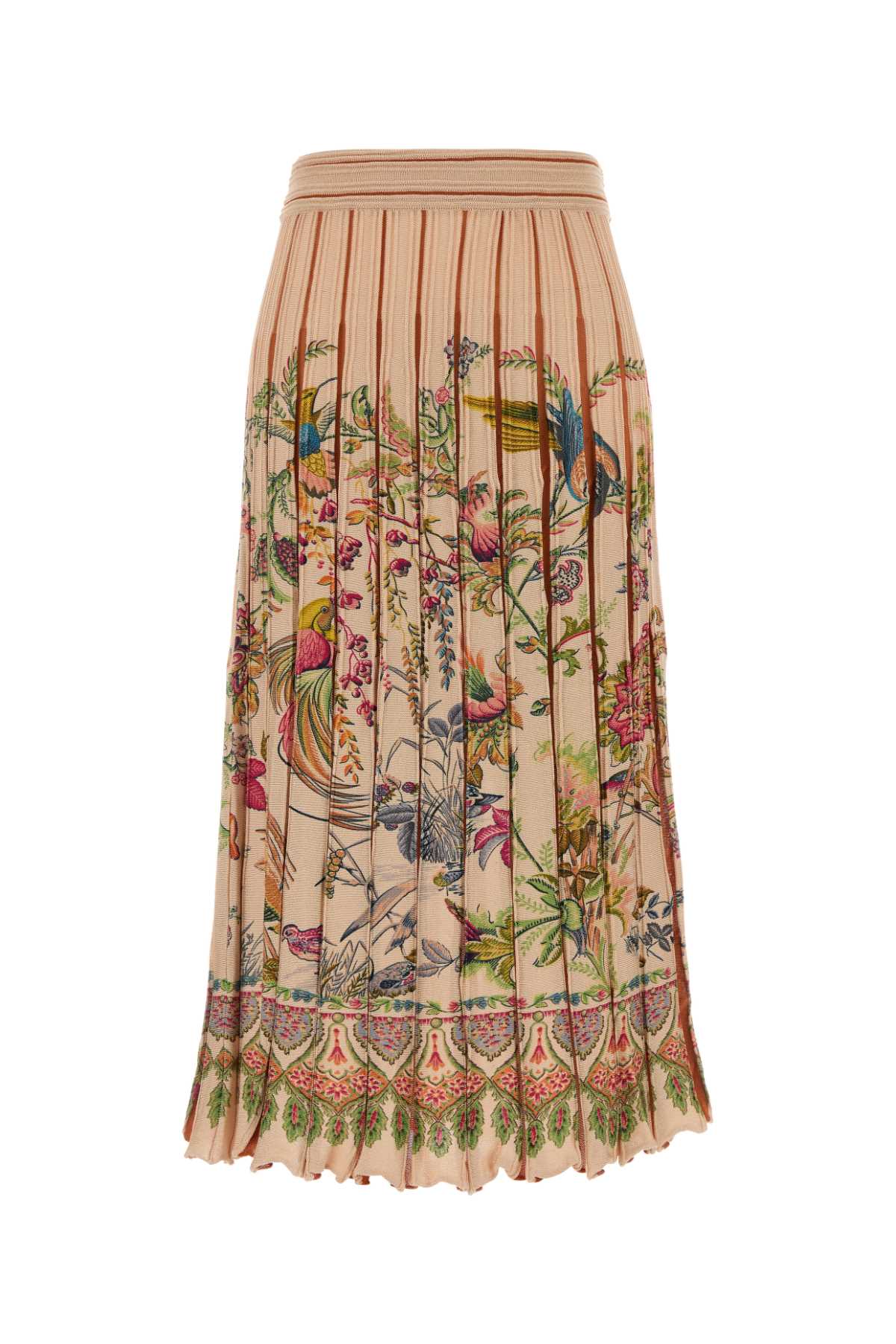 Printed Polyester Blend Skirt S9874 Gonne