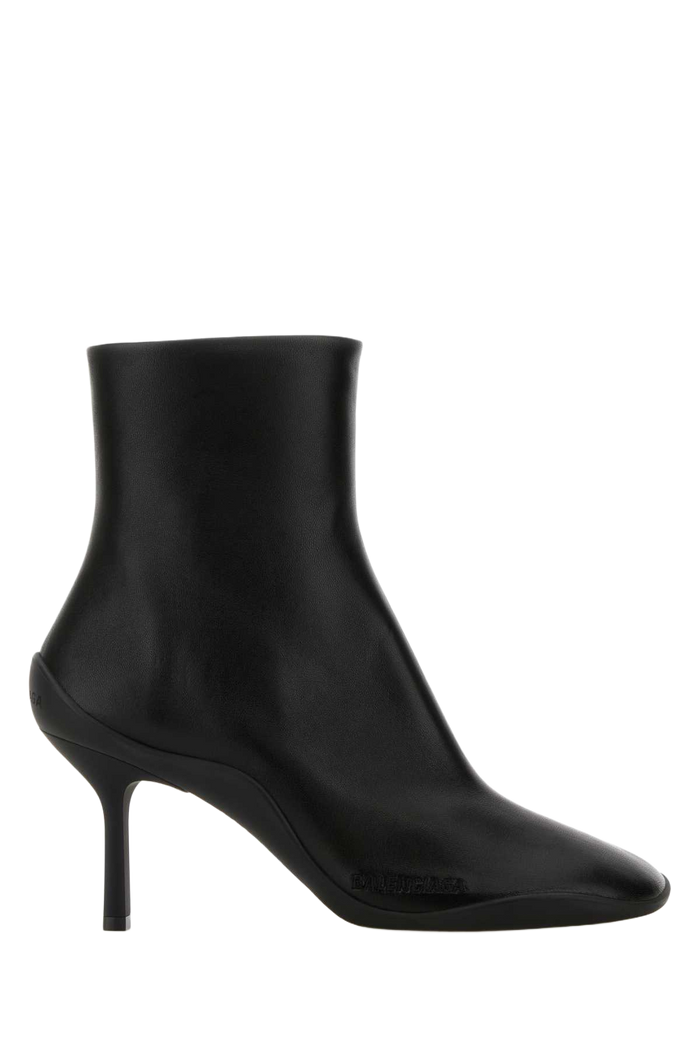 Black Leather Shibuya 80 Ankle Boots Stivali
