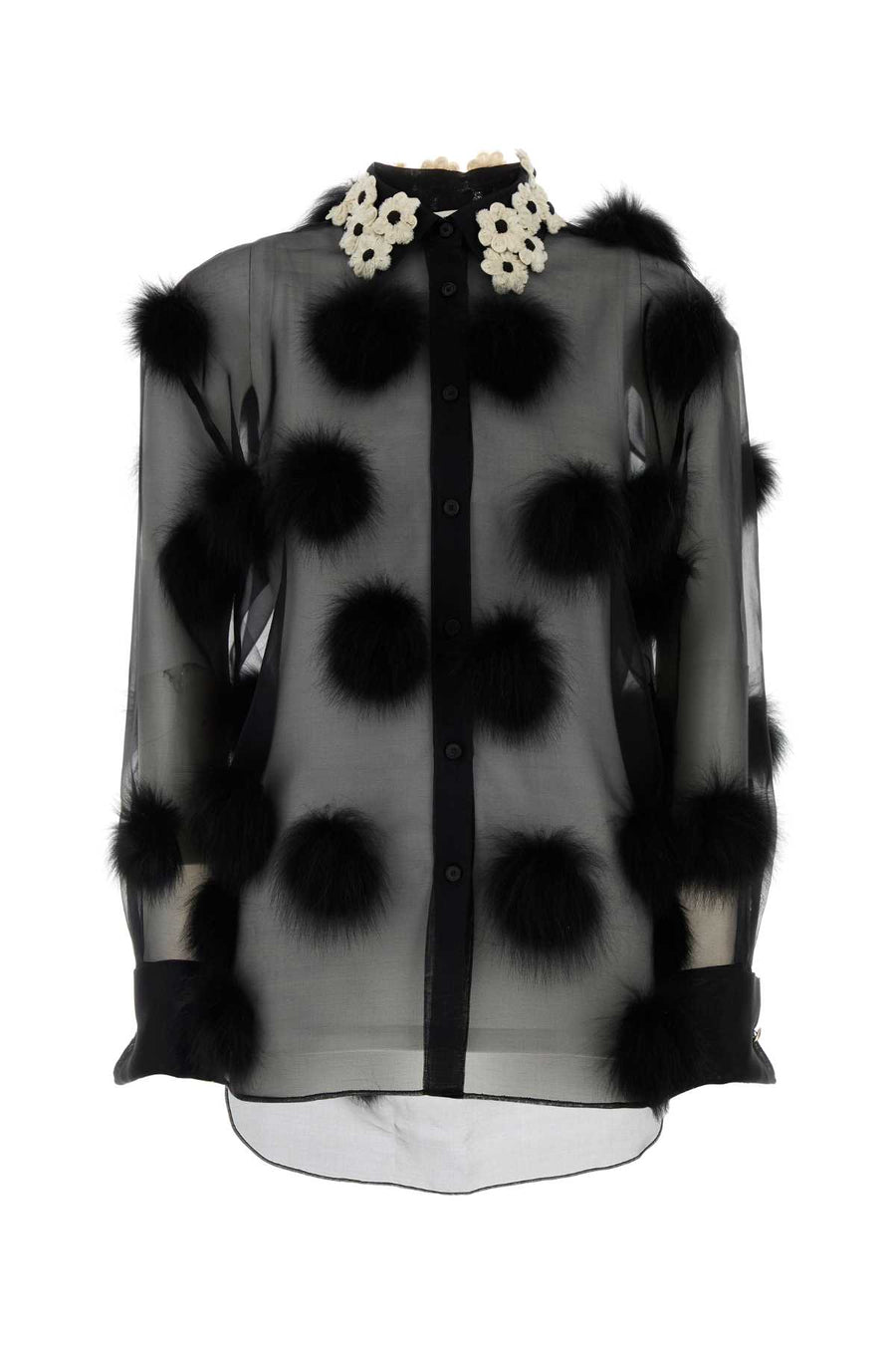 Khaite 100% Silk shirt in black