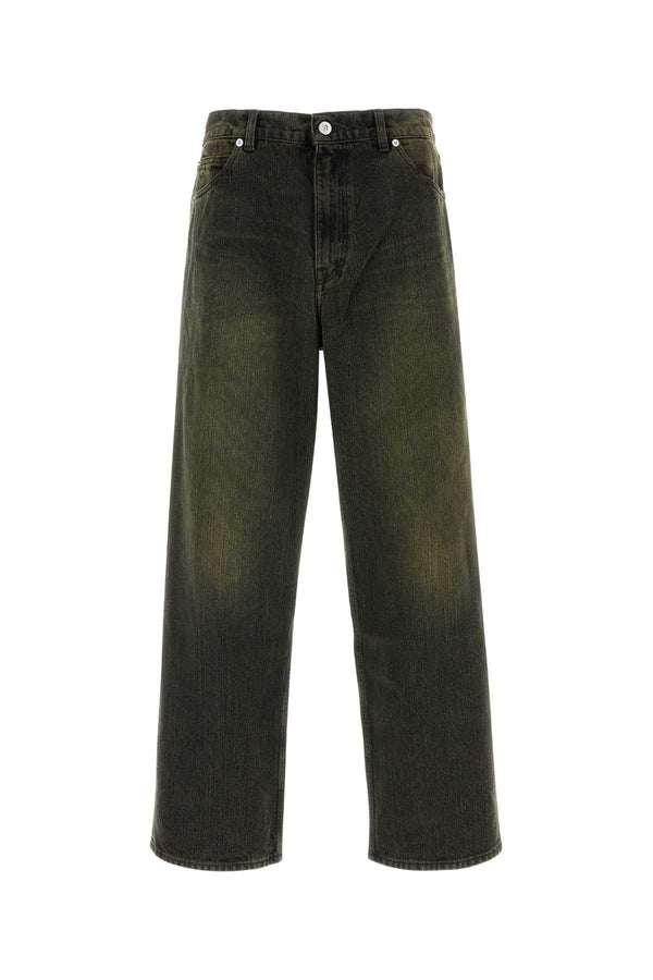 Slate Denim Vast Cut Jeans Blacksandchaintwill Exterior: Cotton