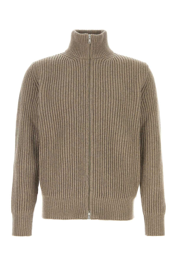 MM6 Maison Margiela 80% Wool cardigan in beige