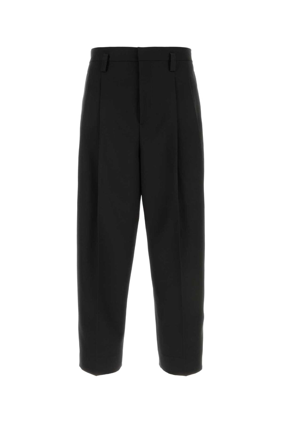 Jil Sander 100% Polyester trousers in black