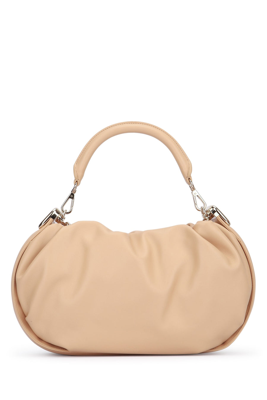 Roger Vivier Leather shoulder bag in beige
