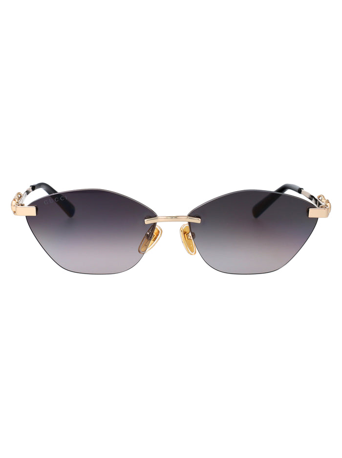 Gg2050s Gold-black-grey Metal Sunglasses