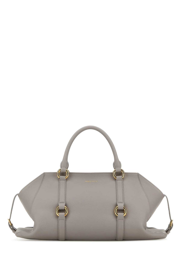 Grey Leather Medium Farringdon Handbag Greygold Borse A Mano