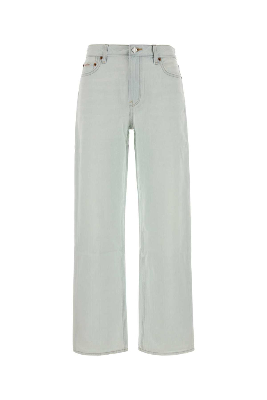 Calvin Klein Straight 100% Cotton jeans in beige
