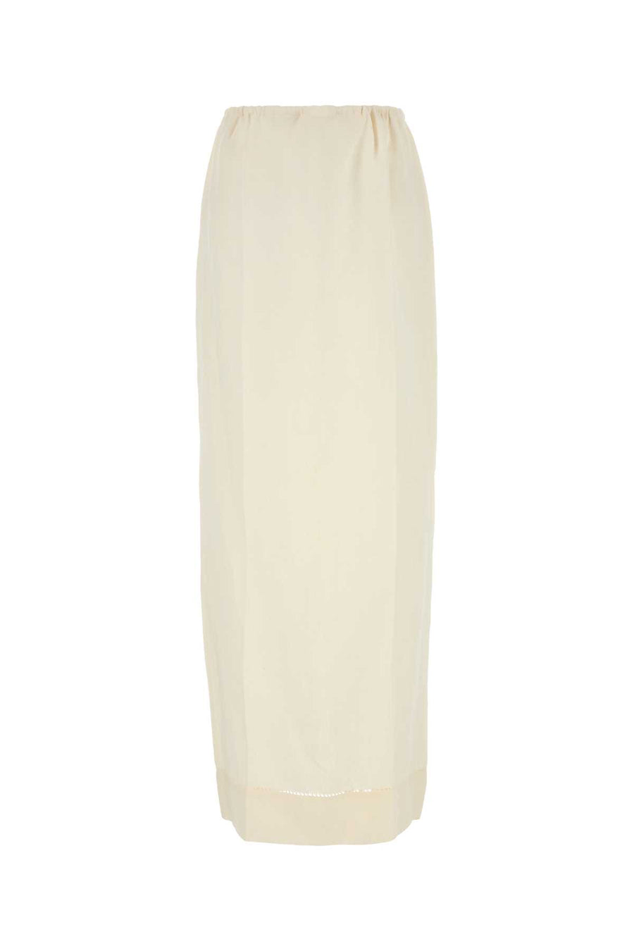 Prada 100% Linen skirt in beige