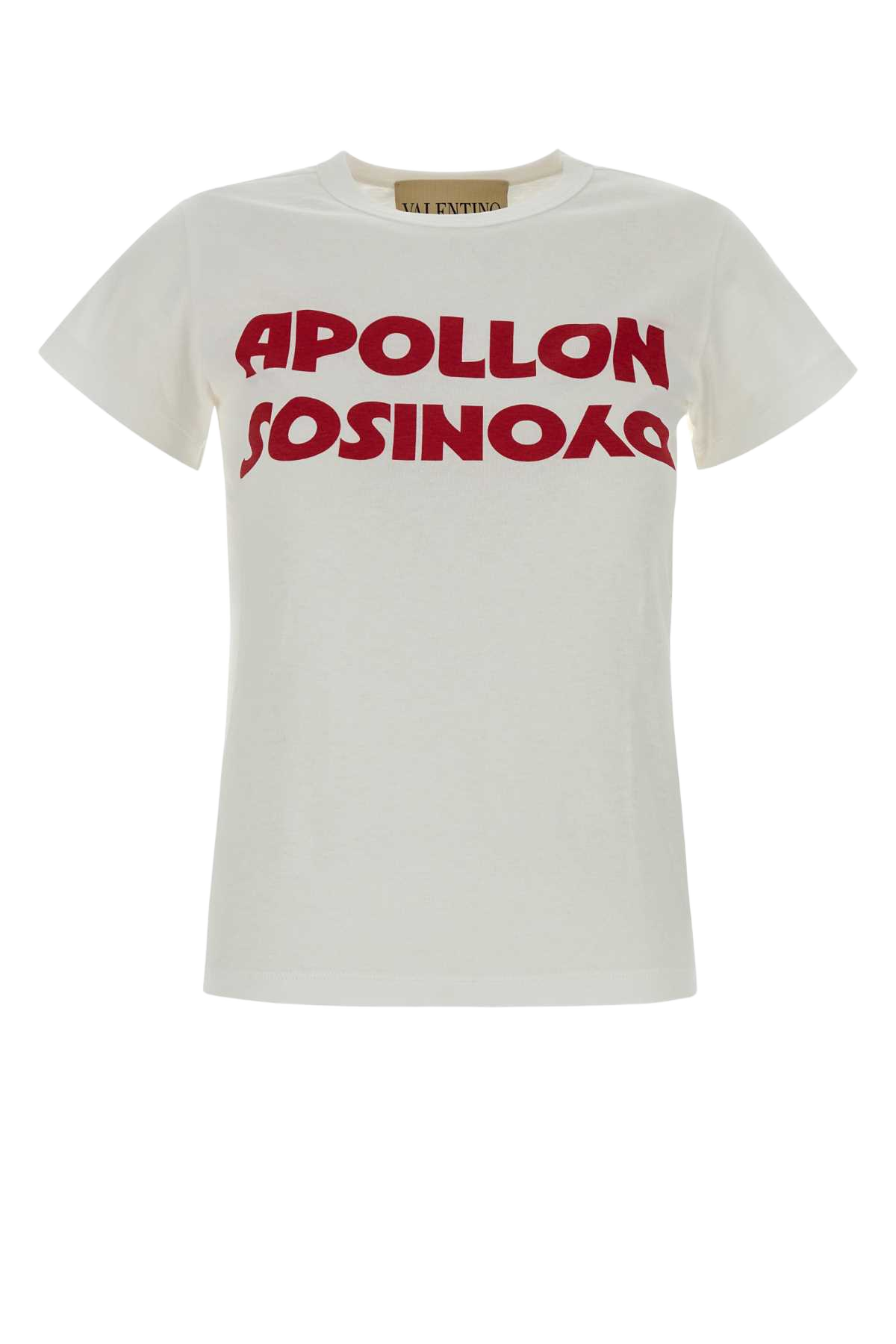White Cotton T-Shirt Biancorosso Exterior