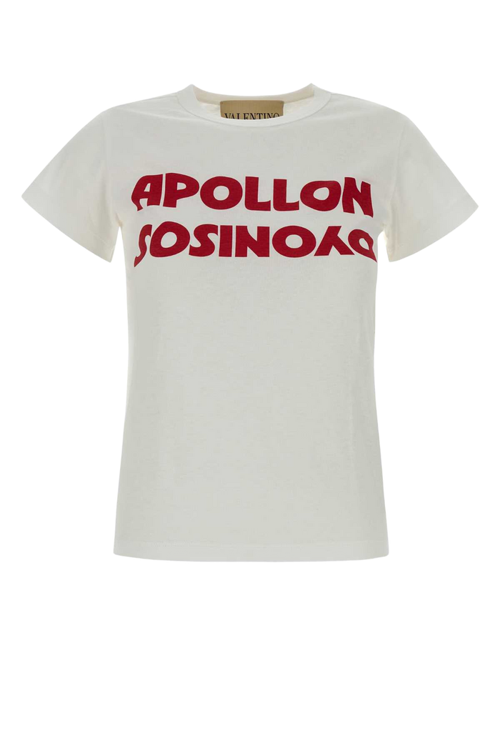 White Cotton T-Shirt Biancorosso Exterior