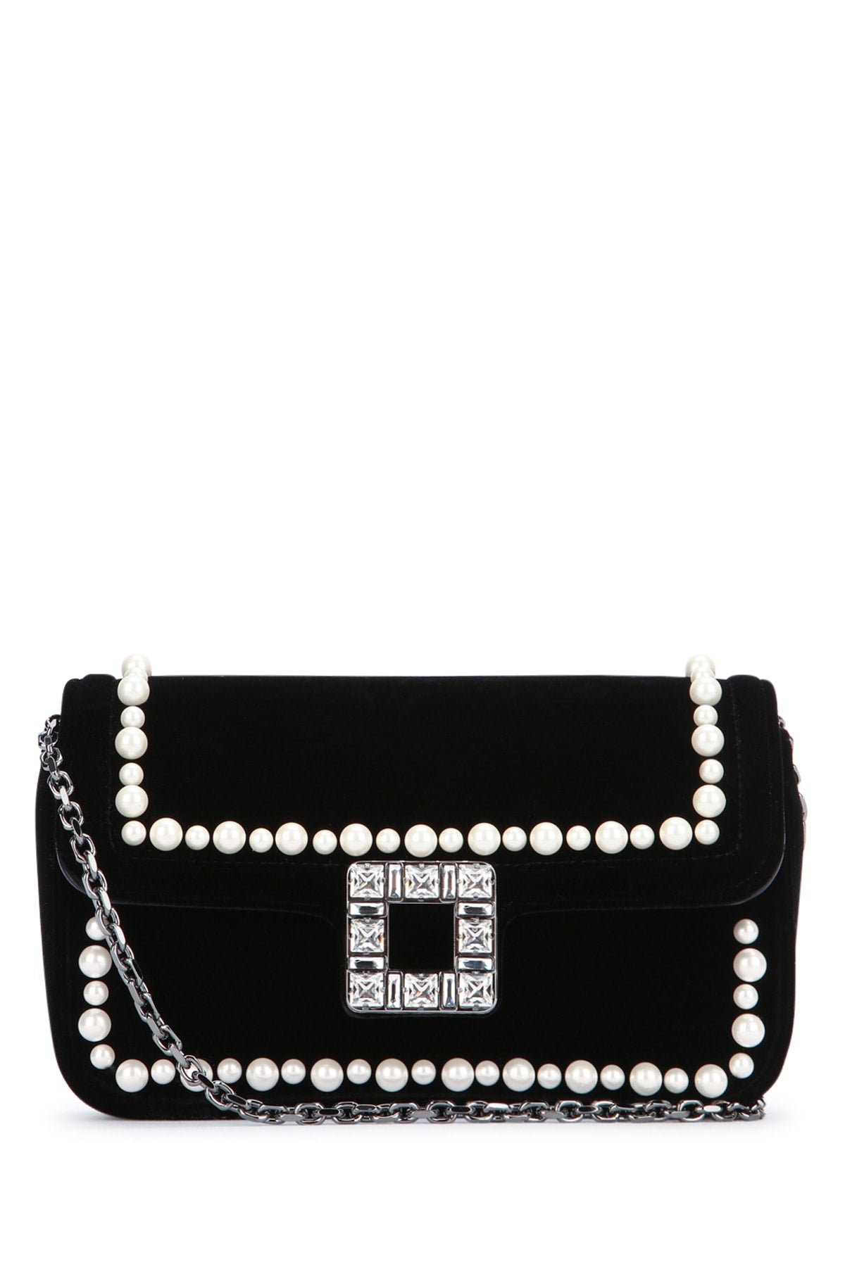 Viv Jeu De Fille Pearls Nero Borse A Mano