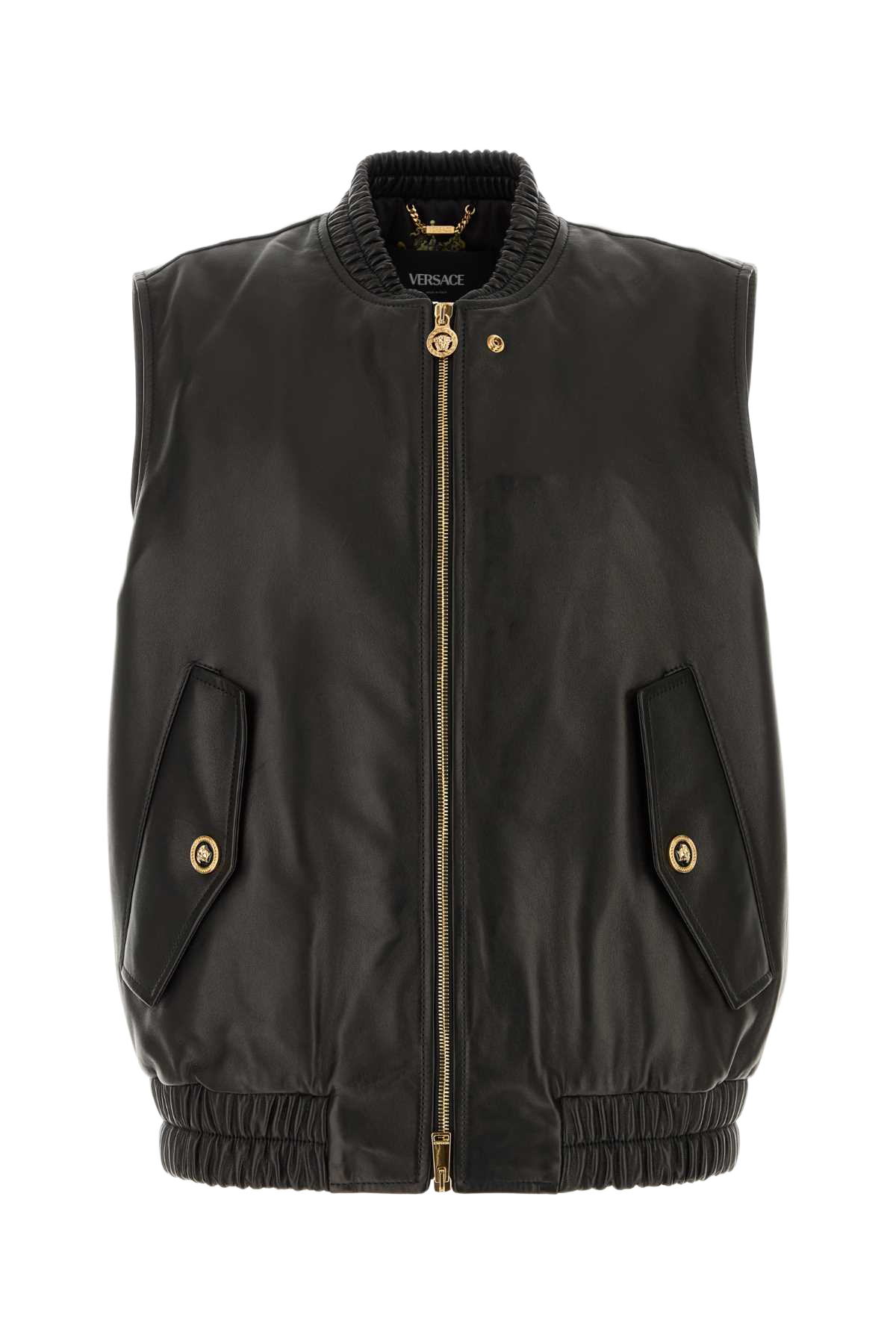 Black Leather Jacket Giacche E Gilet