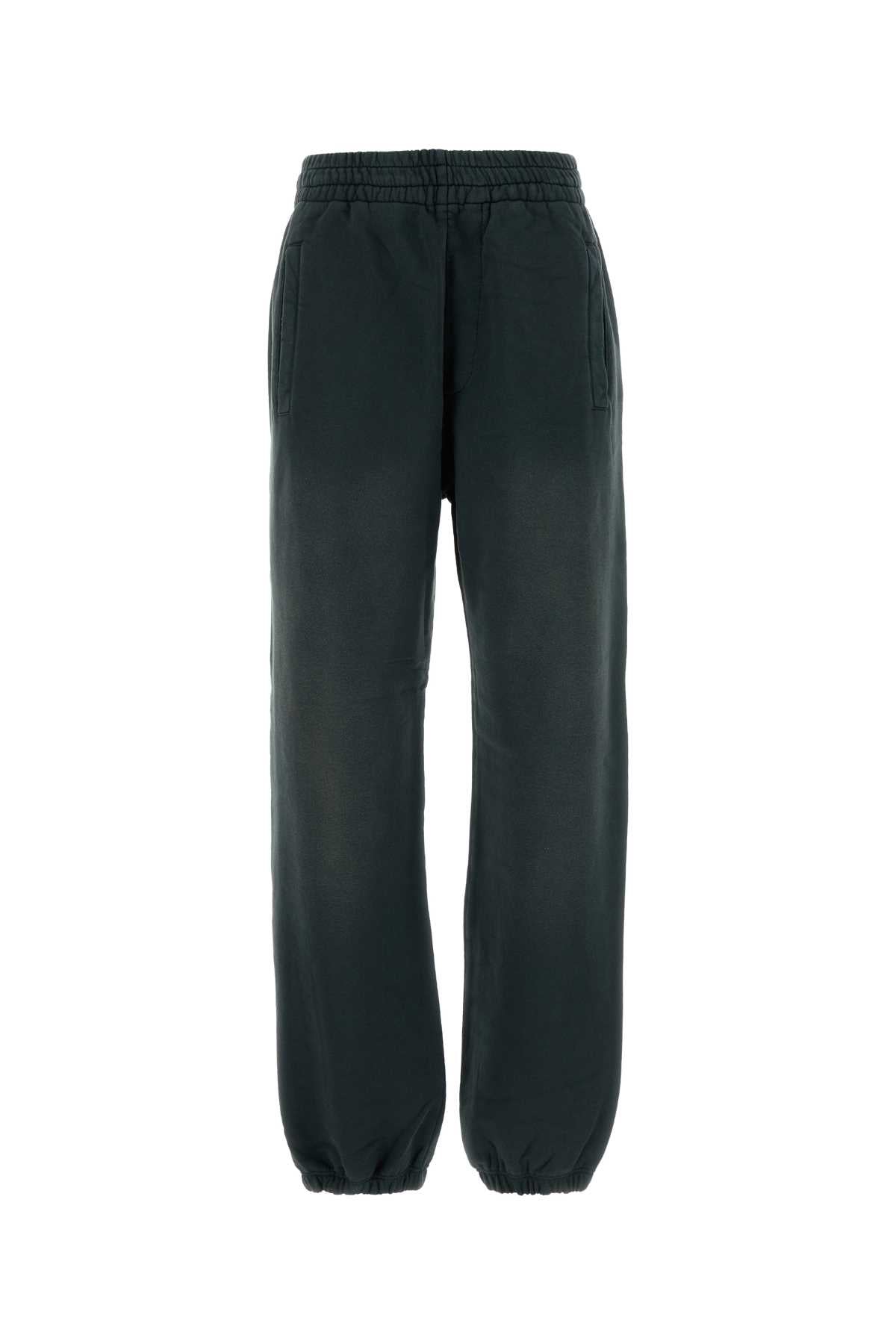 Slate Cotton Niccolã² Joggers Bleachedwashedblack Pantaloni
