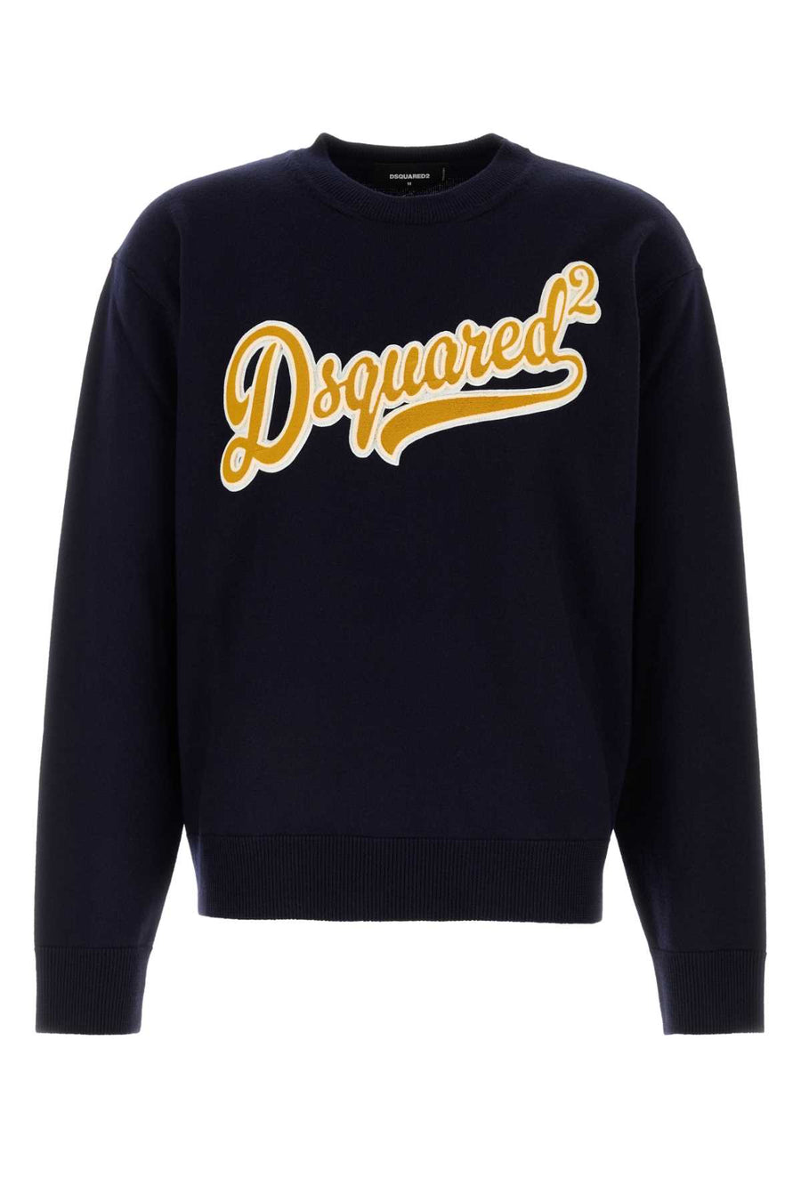 Dsquared2 Sweater 100% Wool sweater in navy