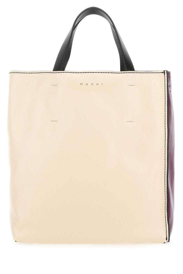 Marni Mano Exterior: 100% Calf shoulder bag in beige