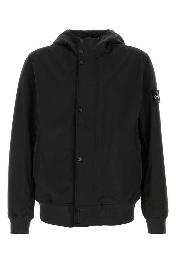 Stone Island Parka 92% Polyester jacket in black
