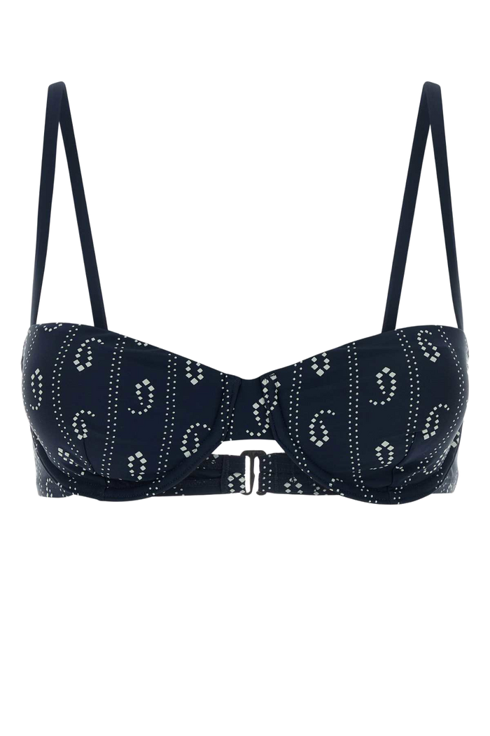 Printed Stretch Nylon Bikini Top 401 Costumi Da Bagno