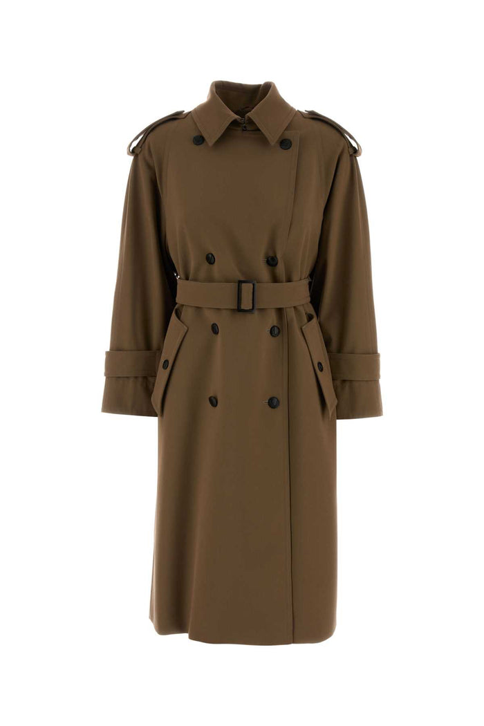 Brow Wool Certo Trench Coat Marrone Giubbini