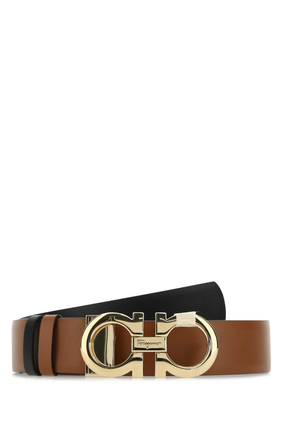 Ferragamo 100% calf leather belt in brown