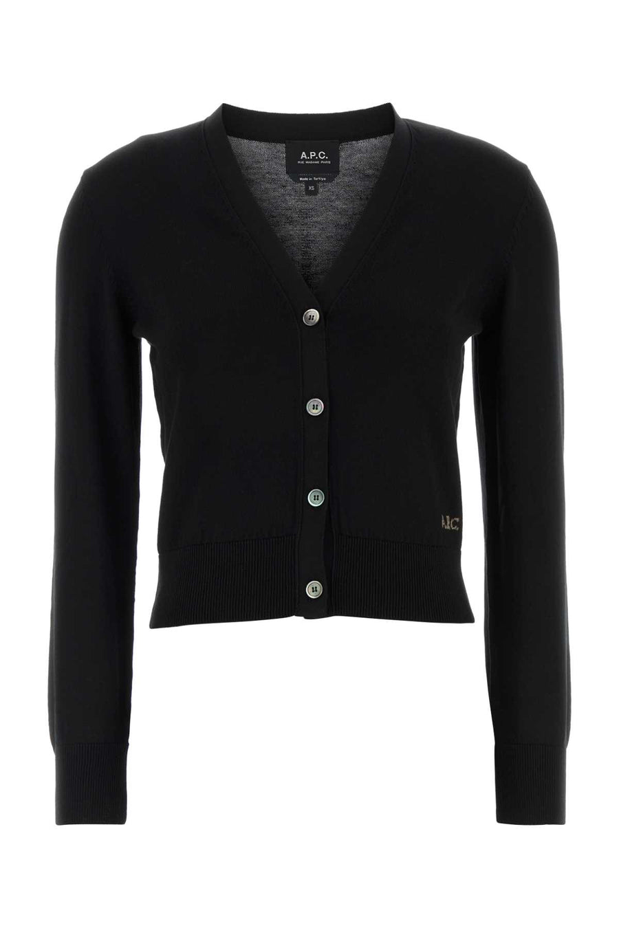 A.P.C. 100% Cotton cardigan in black