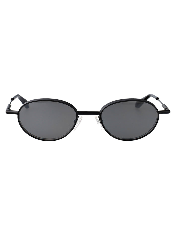 Am0523s Black-black-silver Metal Sunglasses