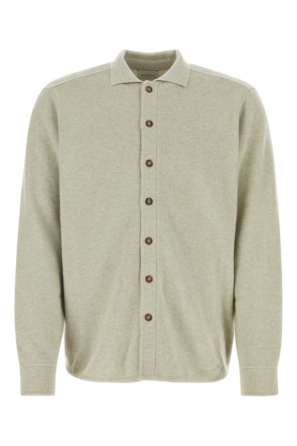 Le Kasha 100% Organic cashmere cardigan in gray
