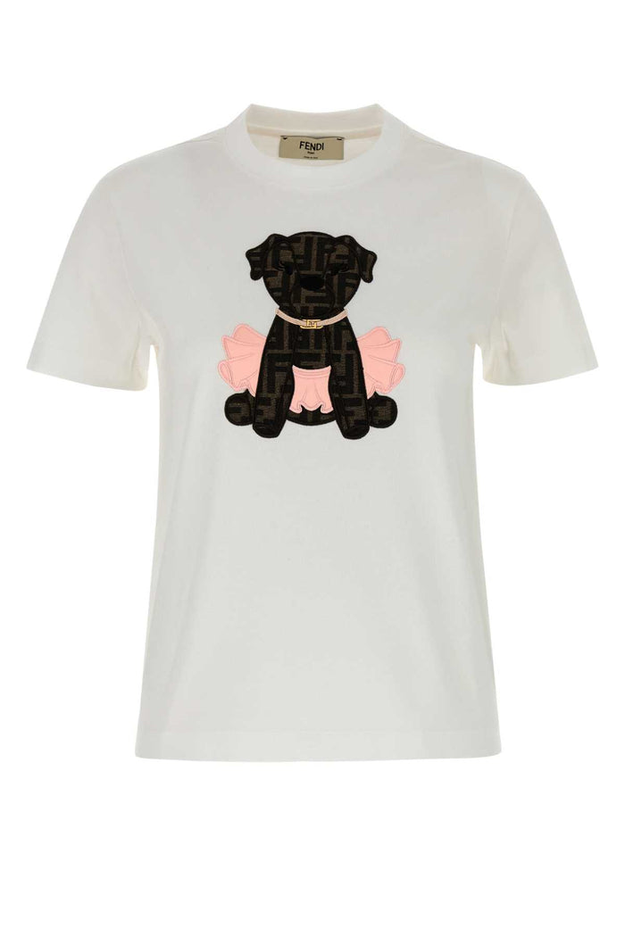 Off White Exterior: Cotton T-shirt