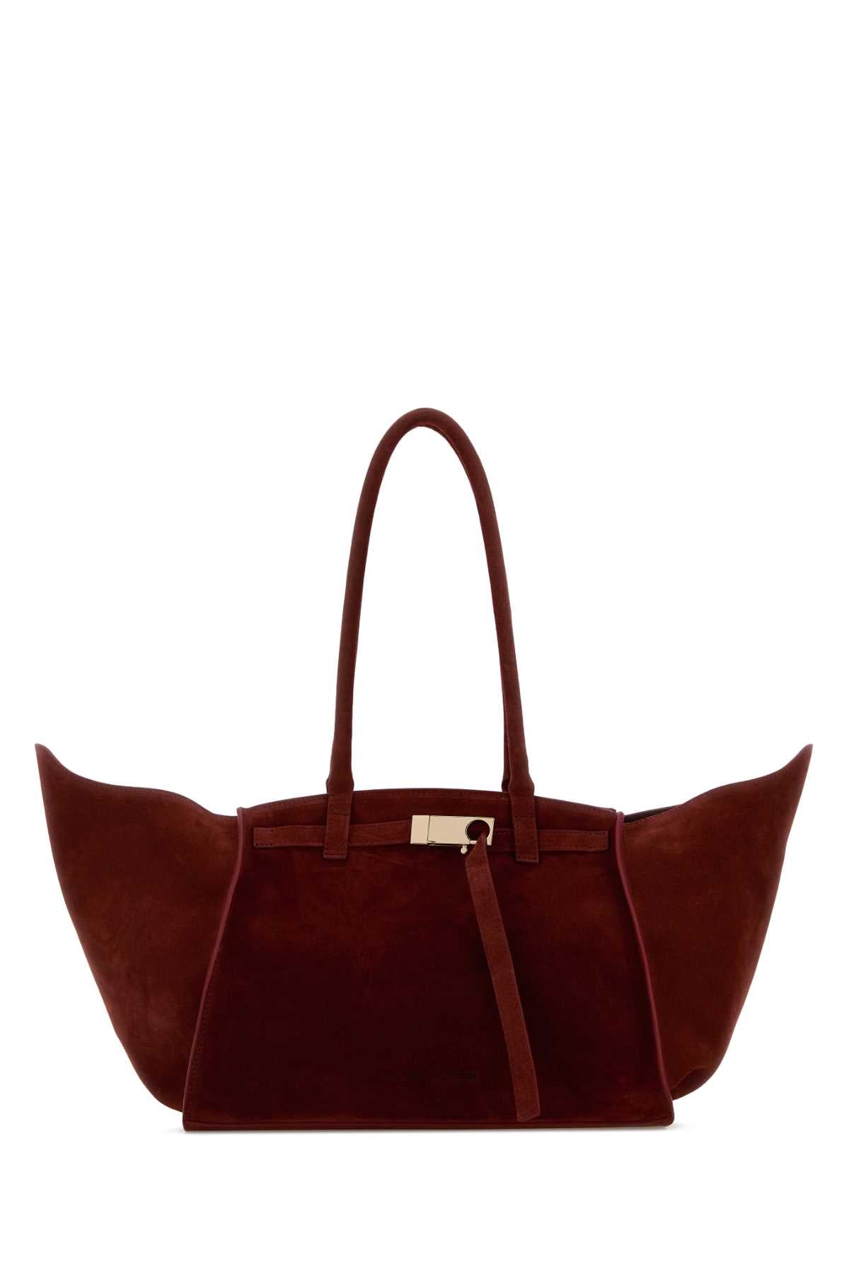 Tiziano Red Suede Mame Handbag Sangria Borse A Mano