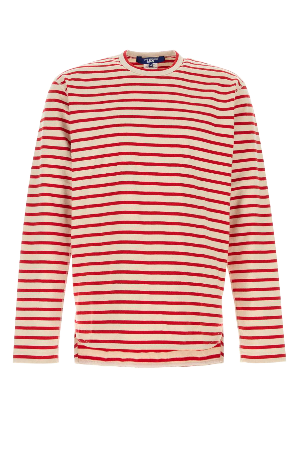 Embroidered Cotton Oversize T-Shirt Naturalred Exterior