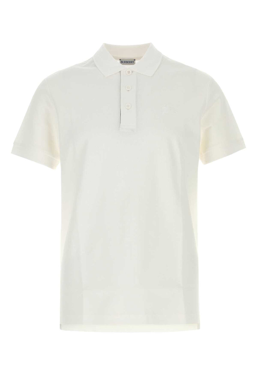 Burberry 100% Cotton polo shirt in white