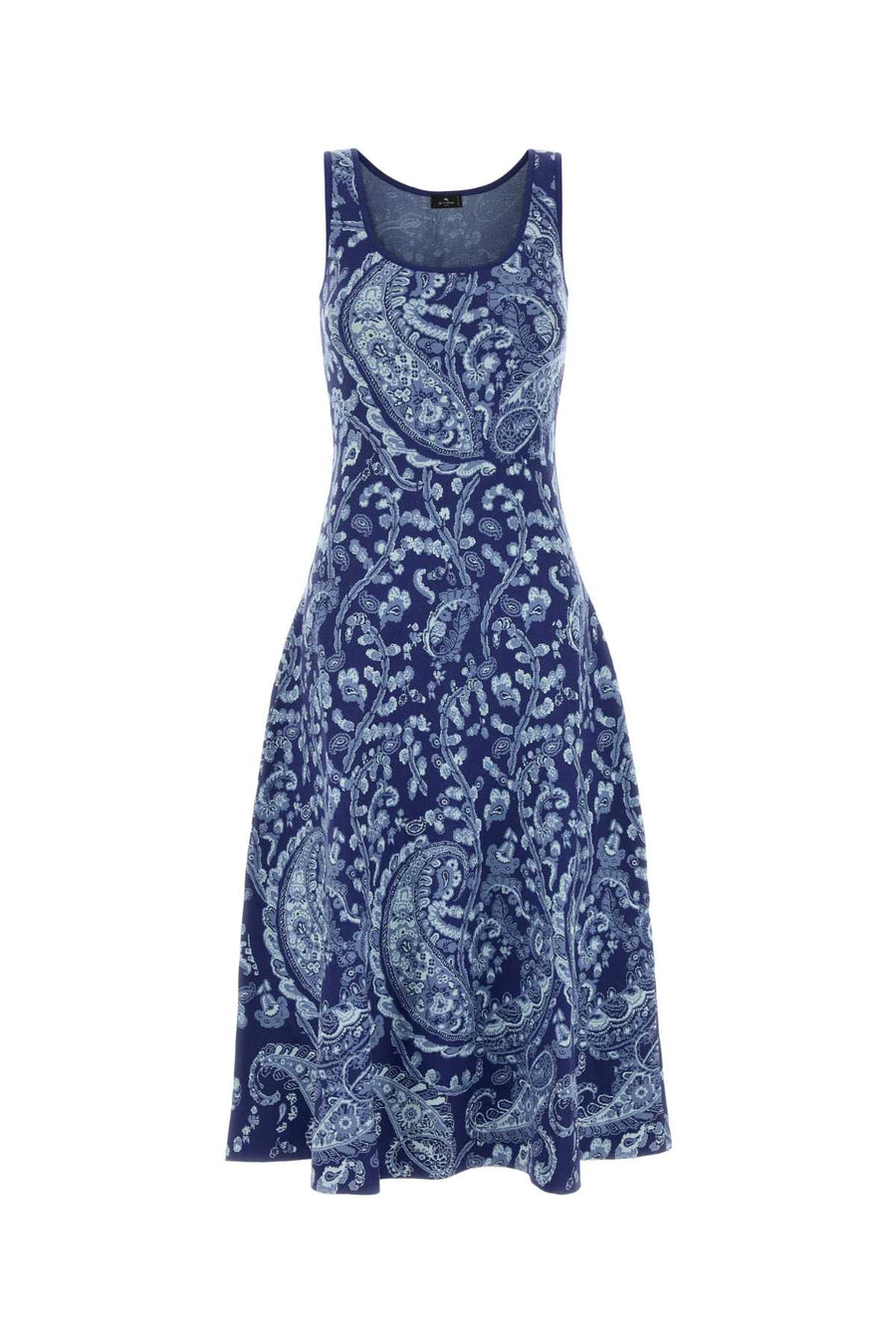 Etro Smanicato 79% Viscose dress in navy