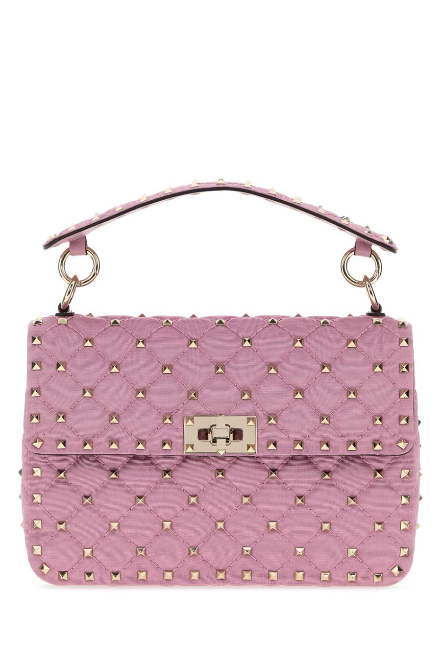 Valentino Garavani Shoulder Exterior: 100% Fabric; Lining: 100% Leather; Finishing: Platinum shoulder bag in pink