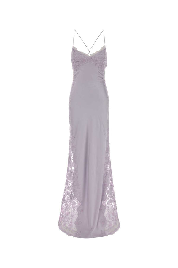 Ermanno Scervino Lungo 94% Viscose dress in purple