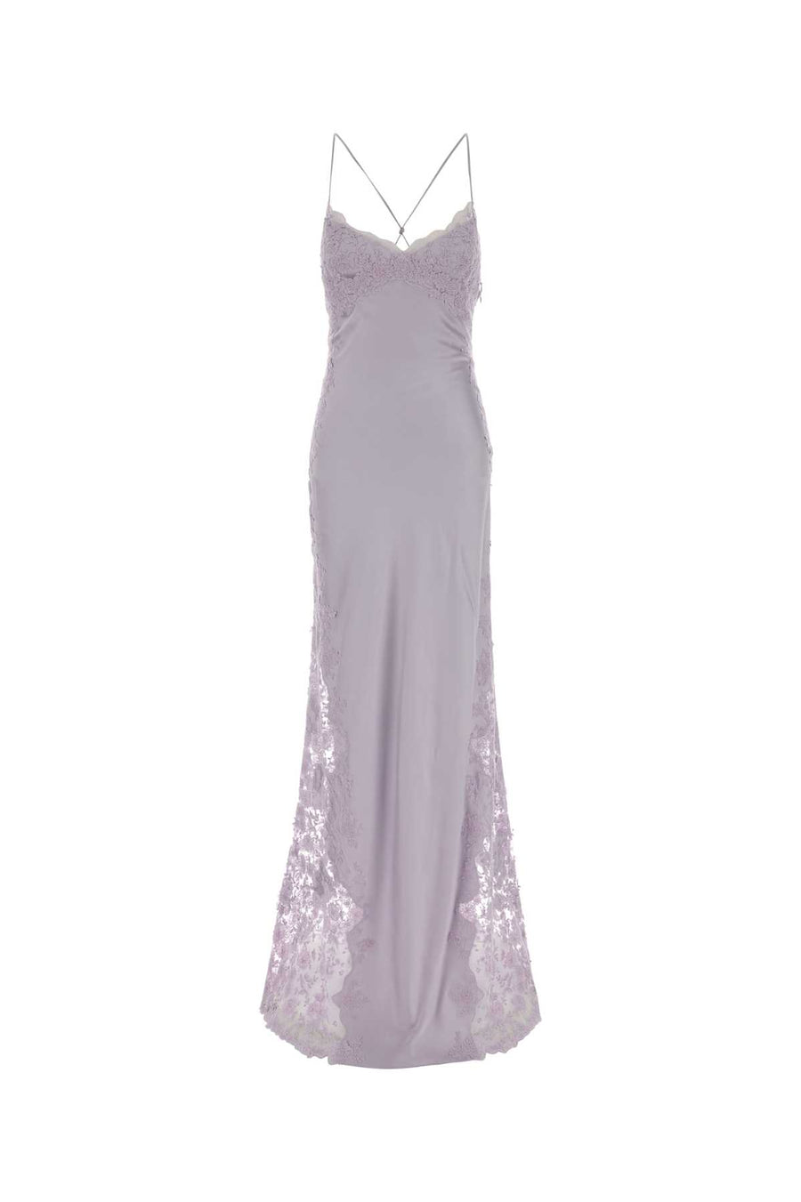 Ermanno Scervino Lungo 94% Viscose dress in purple