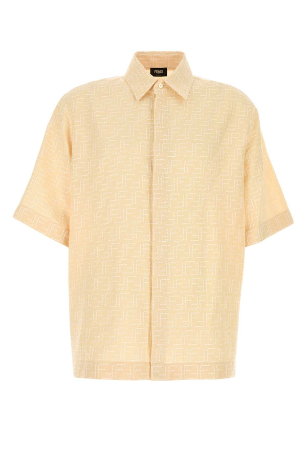 Fendi Linen 83% Linen shirt in beige
