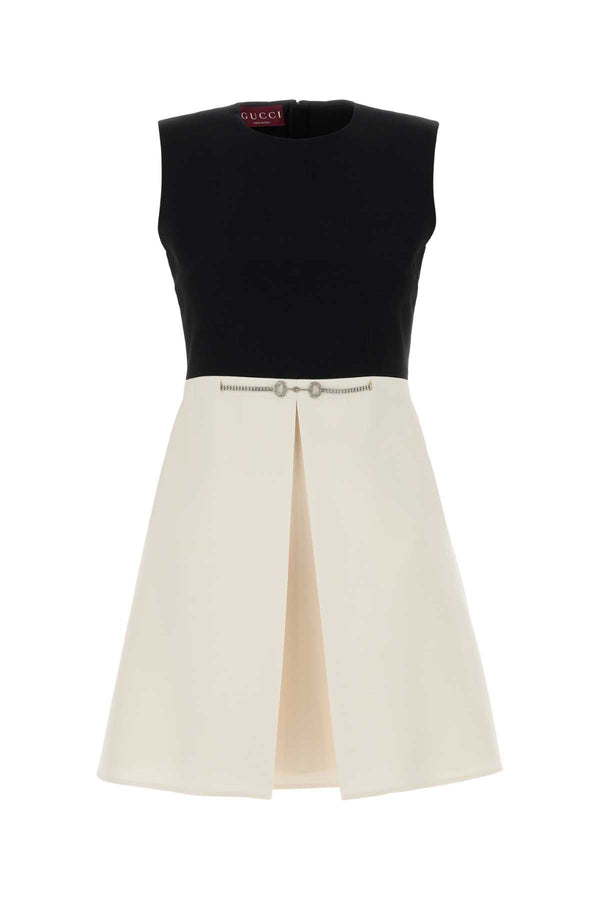 Gucci Silk mix dress in white