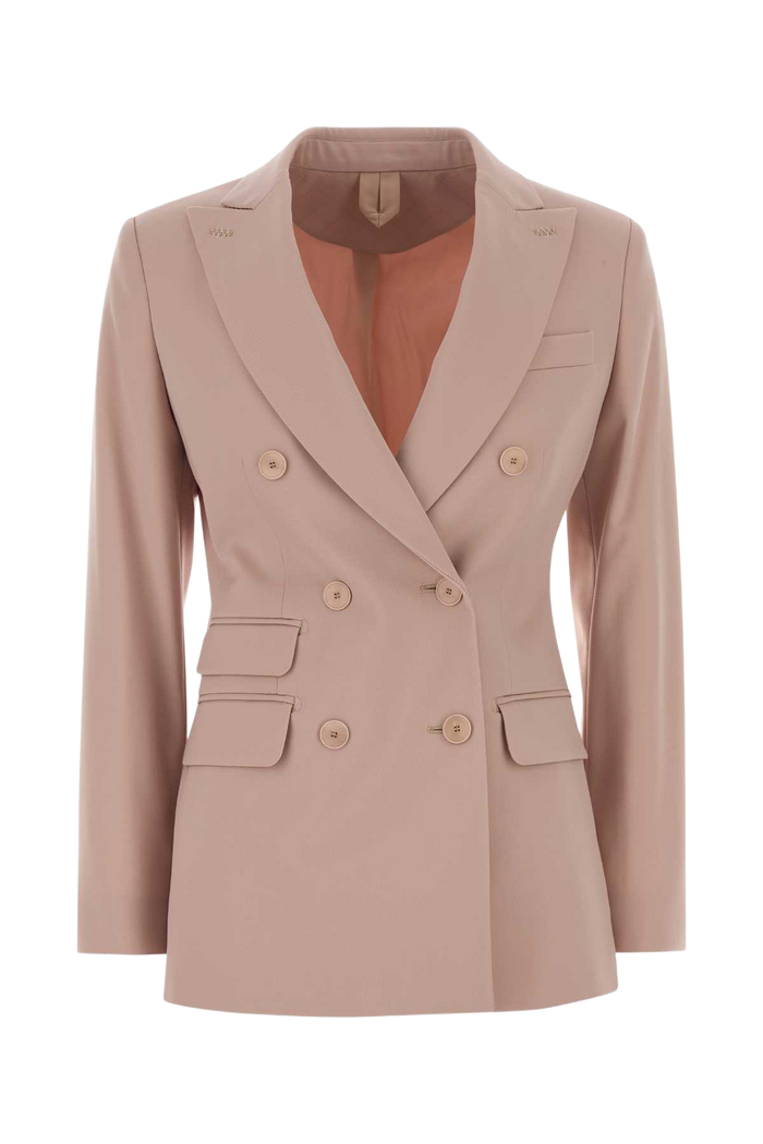 Pink Stretch Wool Egrege Blazer Rosa Giacche E Gilet