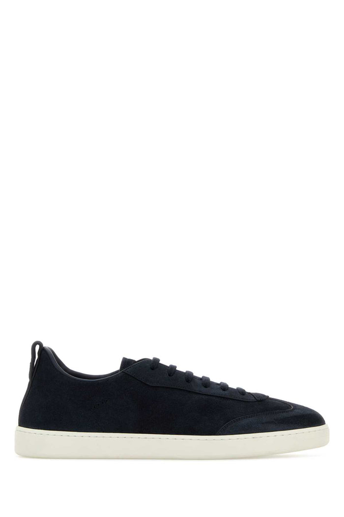 Blue Suede Rushden Sneakers Navy