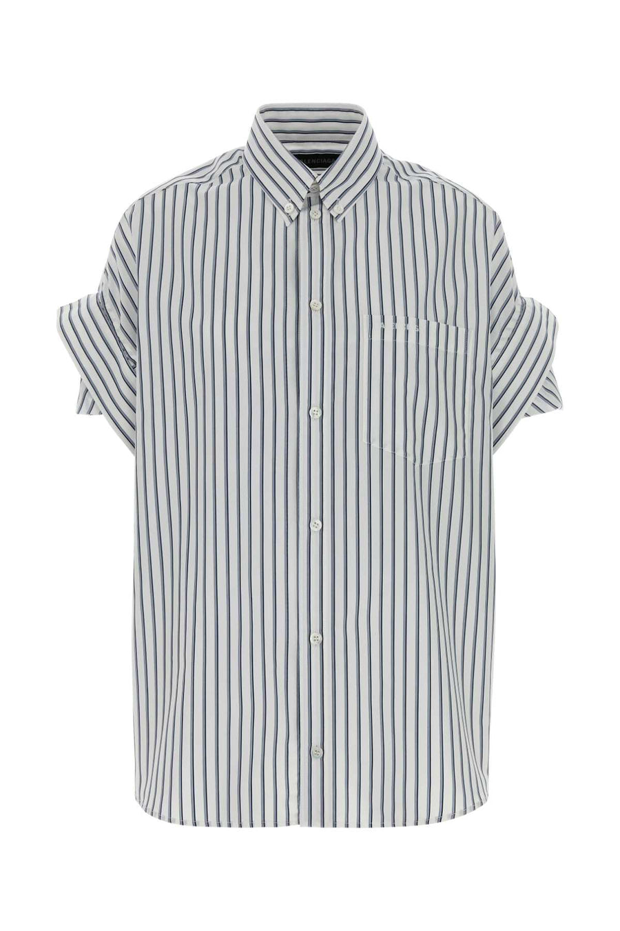 Balenciaga Sleeve Cotton 100% shirt in white