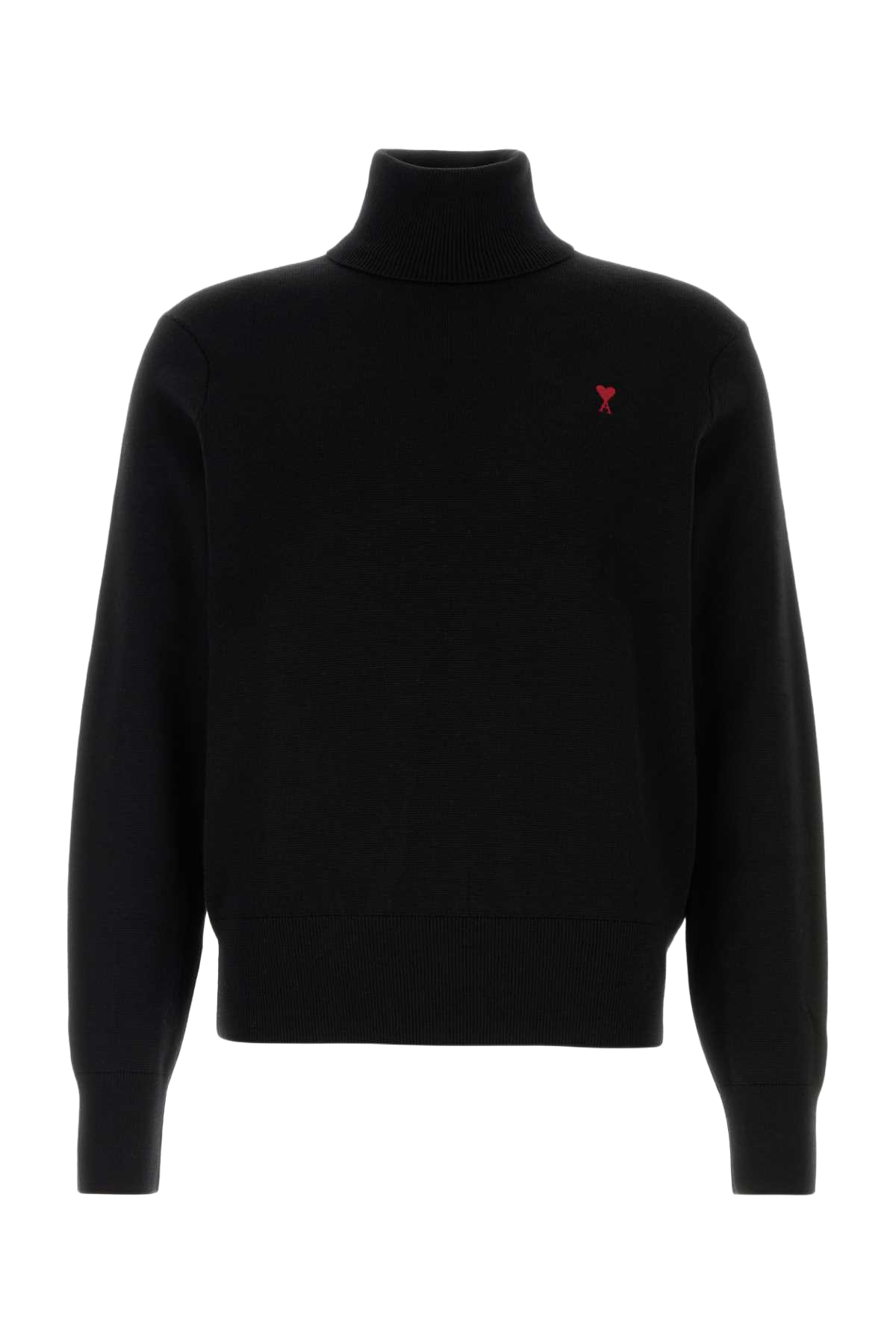 Black Wool Sweater Noirrouge Exterior: Merino Maglie