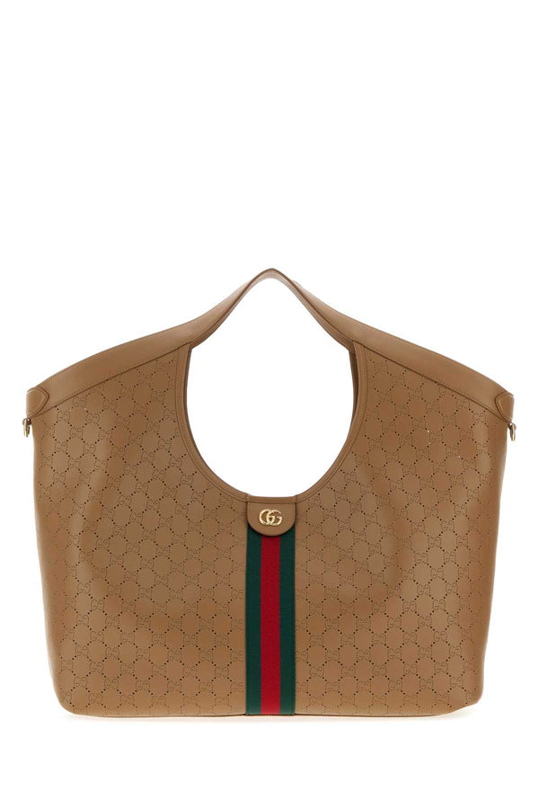 Gucci Ophidia Exterior: 100% Leather shoulder bag in beige