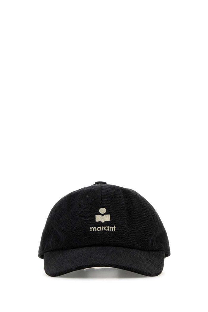 Black Cotton Tomas Baseball Cap Fadedblack Cappelli