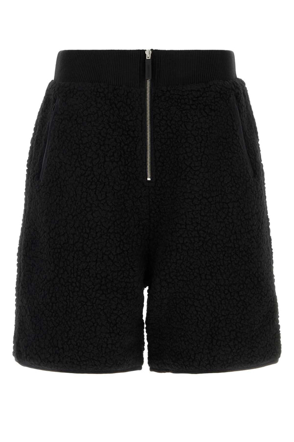 Entire Studios Short Exterior: 70% Recycled polyester 30% Wool; Lining: 97% Cotton 3% Spandex bermuda shorts in black