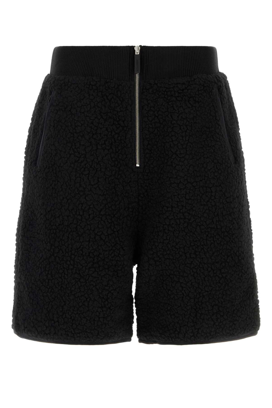 Entire Studios Short Exterior: 70% Recycled polyester 30% Wool; Lining: 97% Cotton 3% Spandex bermuda shorts in black