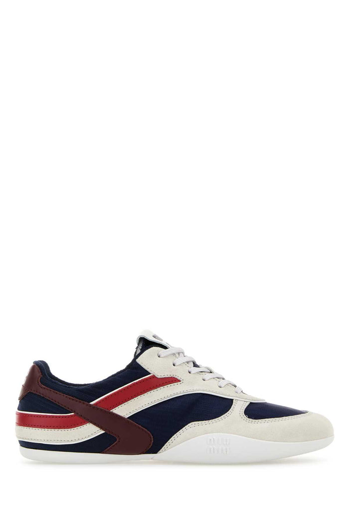 Multicolor Tech Fabric And Suede Gymnasium Sneakers Balticoamaranto Pl-vitello