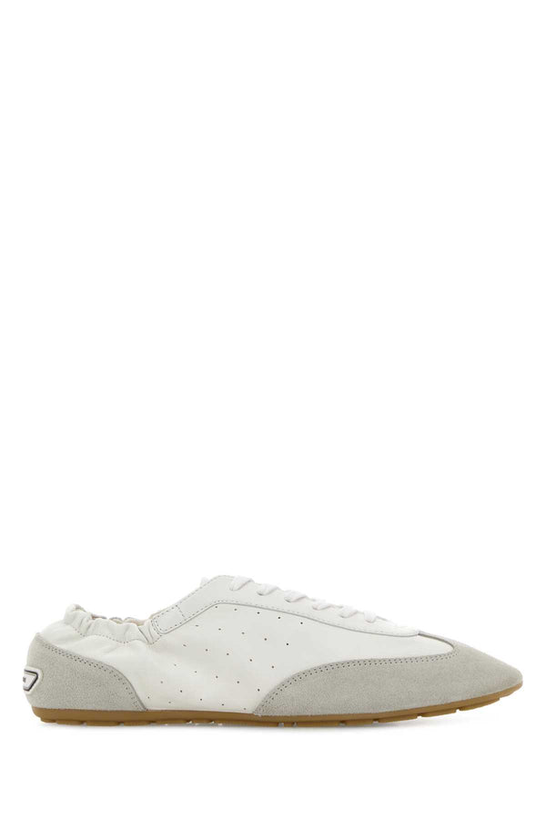 Saint Laurent Snea Exterior: 100% Lamb leather sneaker in white