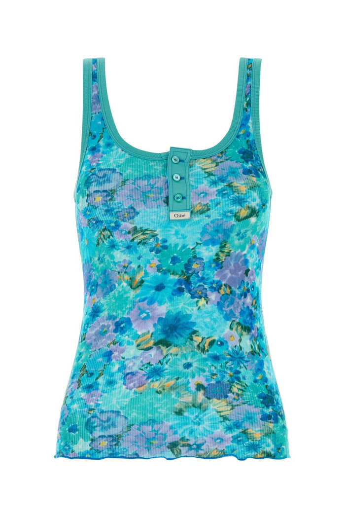 Multicolorblue1 Exterior: Cotton Elastane Maglieria