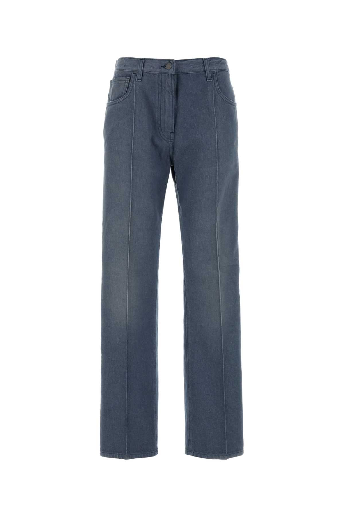 Cerulean Blue Denim Jeans